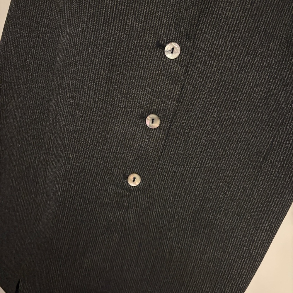 Vintage Lorianna Blazer Vest Mini Dress with Unique Shell Buttons Size 12 - Picture 5 of 6